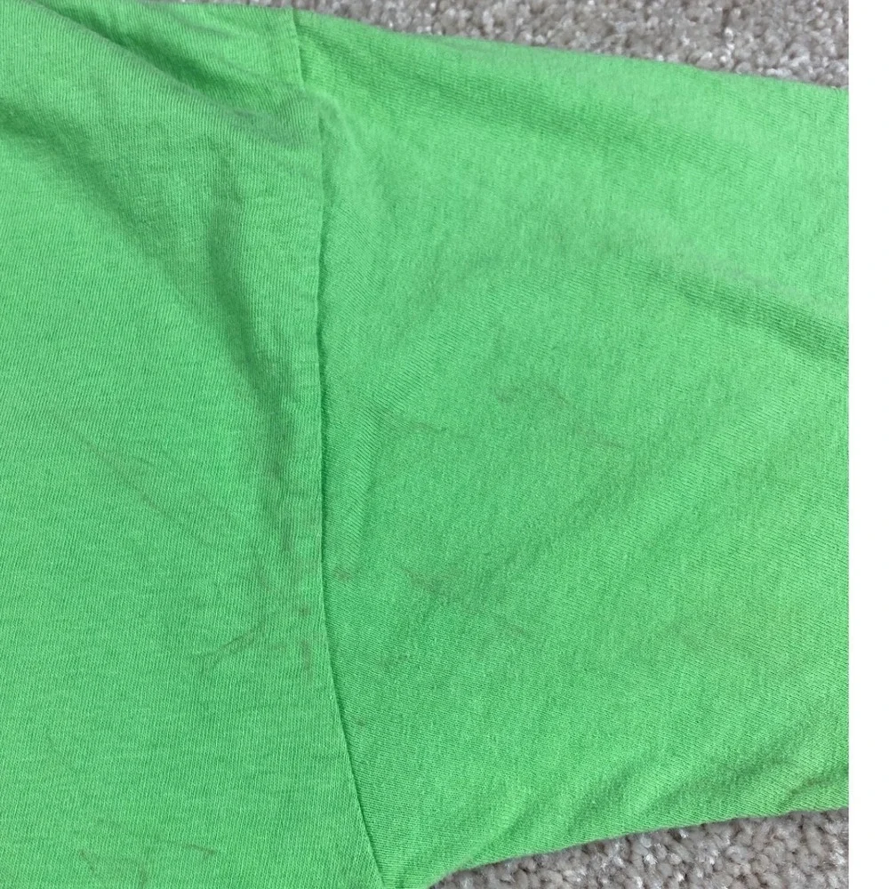 Fruit of the Loom Peanuts Halloween Snoopy Charlie Brown Green Kids T-Shirt L